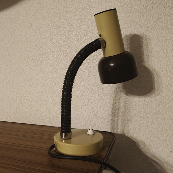 Image 1 of Vintage 1970s desk lamp with flexible gooseneck