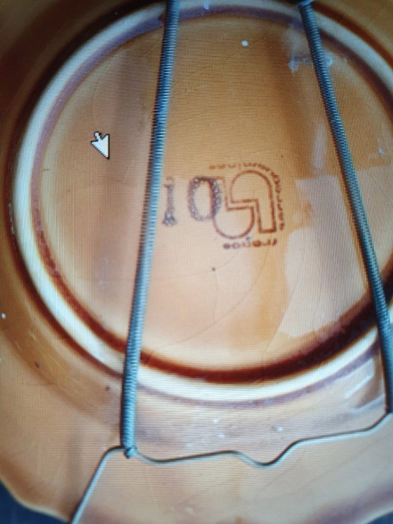 Image 1 of Otto piatti da dessert Sarreguemines da appendere.