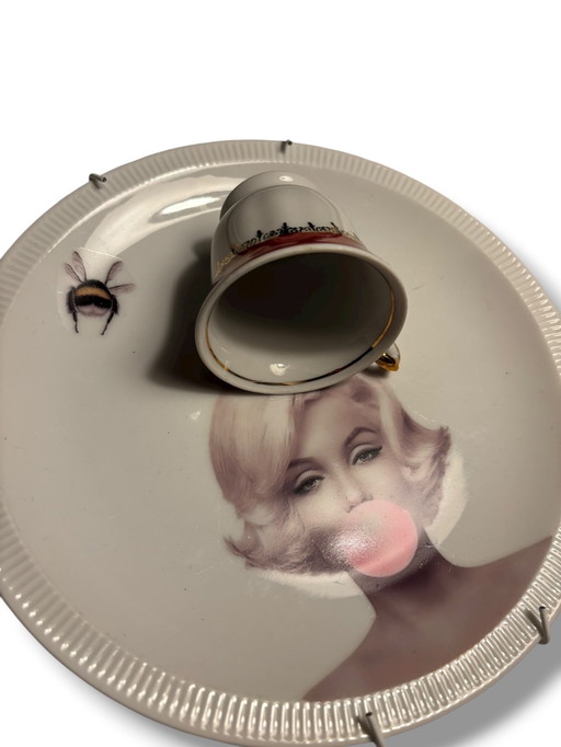 Vintage Wandbord Marilyn Kopje