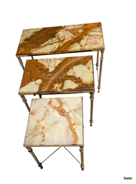 Image 1 of 2295 Hollywood Regency Mimiset-Marmorplatten, schwarz