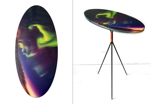 Table nomade Ndebele par Melchior van Dansik, Aurora Borrealis / Northern Light 5/7