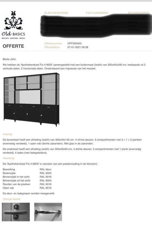 Alte Basics Apothekenschrank Fio 4-9005