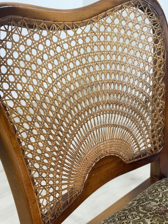 Image 1 of 4x Chippendale eetkamerstoelen, keukenstoelen, vintage stijl