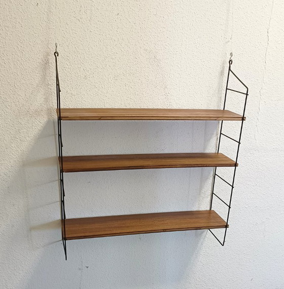Image 1 of Perchero de pared de los años 50 con tres estantes