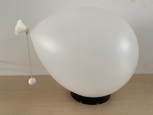 Vintage white balloon lamp - wall lamp - ceiling lamp by Yves Christin for Bilumen