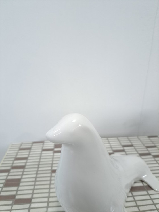 Image 1 of Goebel West Germany wit porseleinen beeld zeehond