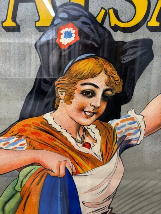 Poster antico autentico L'Alsacienne