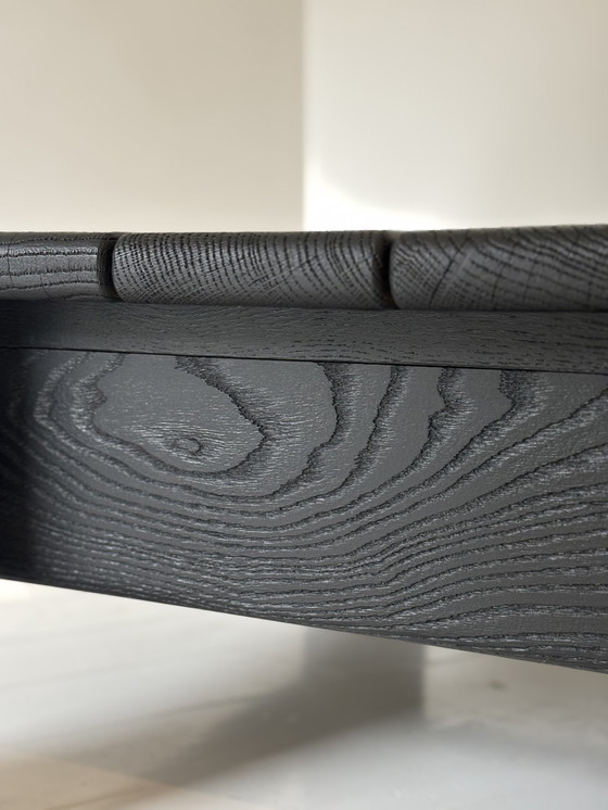 Image 1 of Black wooden coffee table - sleek and robust design