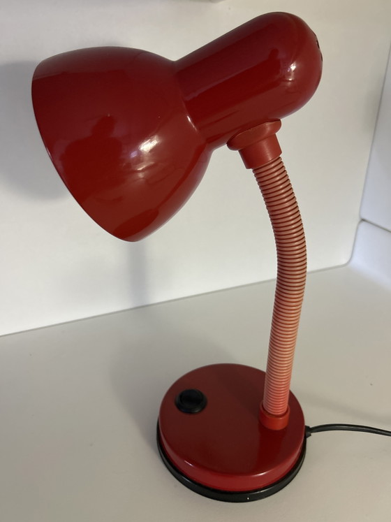 Retro-Schreibtischlampe E-Lite T2020 80er Jahre Rot – Schreibtischlampen, Metal, Plastic (photo 2 of 7)