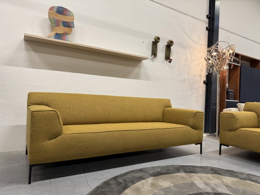 Design on stock bloq 3 zits bank geel stof