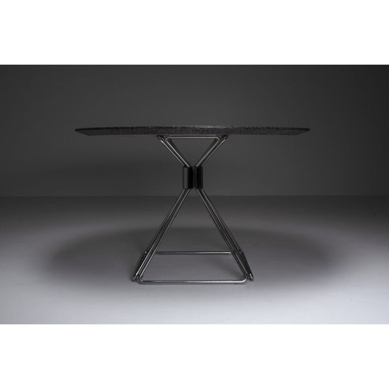 Image 1 of Novalux modern chrome plated steel wire dining set by Rudi Verelst, 1970