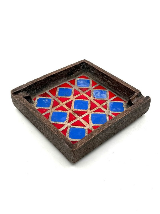 Image 1 of Keramische asbak in space age-stijl uit het midden van de 20e eeuw, Aldo Londi Bitossi, Italië, jaren 70.