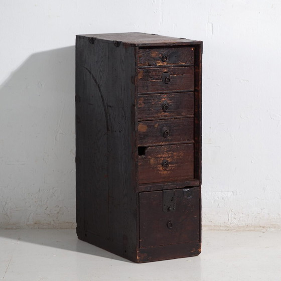 Meuble de rangement japonais ancien - Période Meiji / Taishō (env. ) #74 – Meubles de rangement pour bureau (photo 4 of 40)
