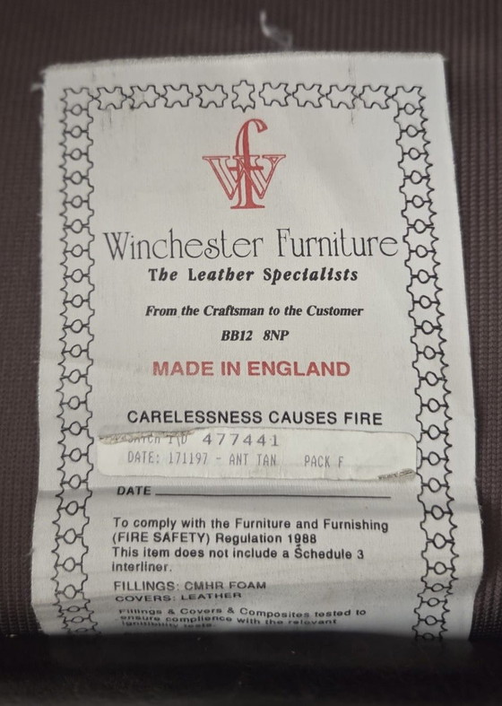 Winchester Chesterfield – Winchester Furniture, Sofas, Leather, Wood (photo 5 of 5)
