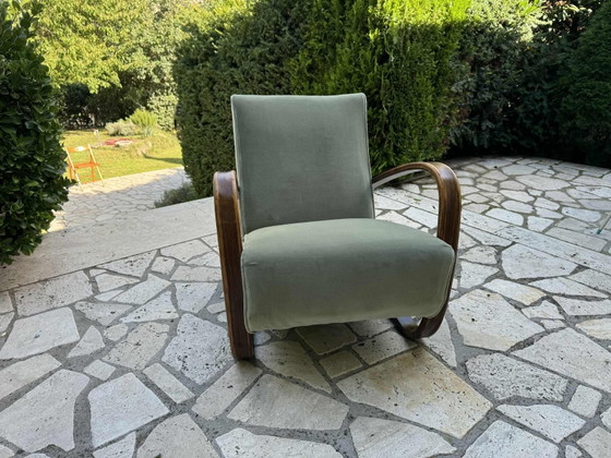 Poltrona Lounge Modello H 269 di Jindrich Halabala, anni '30 – Poltrone, Velluto (photo 3 of 8)