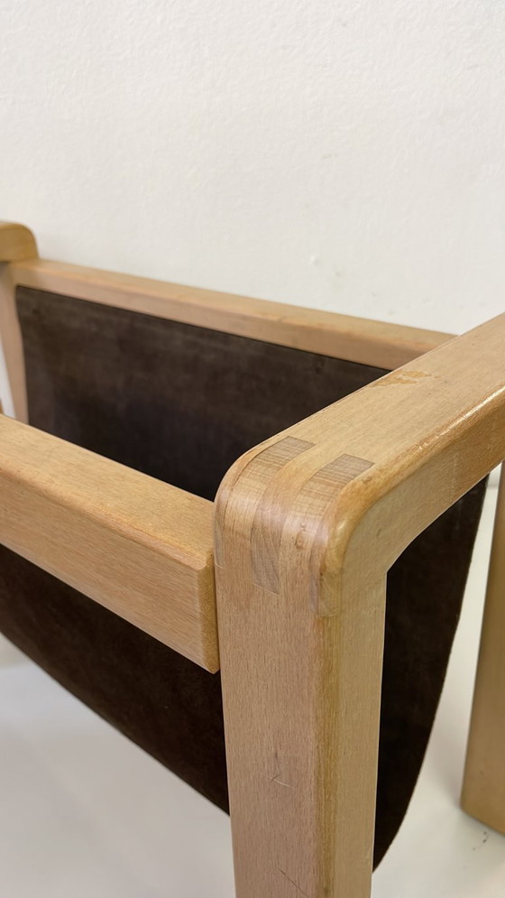 Image 1 of Porta riviste danese in vera pelle