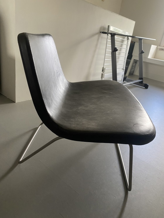 Hay Ray Lounge Sessel Schwarzes Leder – Leather (photo 5 of 5)