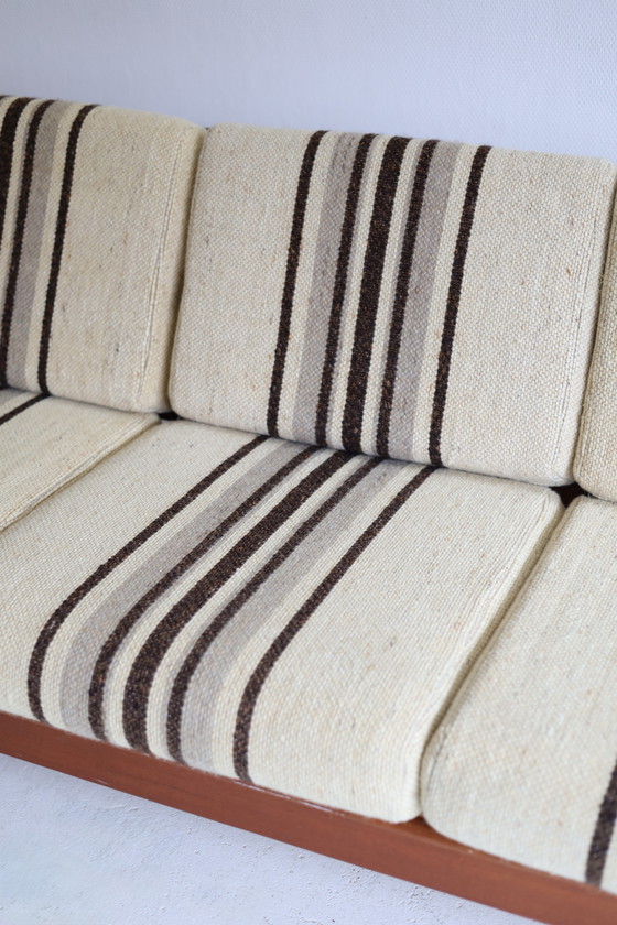 Image 1 of Canapé 3 places à rayures danoises des années 1950/60