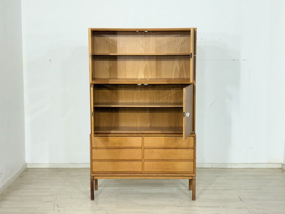 Image 1 of Vintage classic: IKEA MTP storage cabinet / shelf / highboard / sideboard – oak – design Marianne Richter