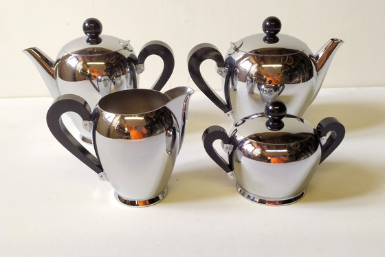 Image 1 of Servizio da caffè e tè vintage Alessi, anni '40, set da 5