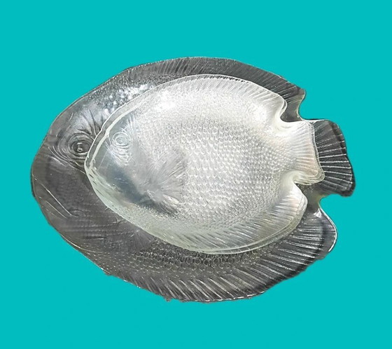 Image 1 of (W005) Vintage Arcoroc "Poisson" Vis Servies Set – Een Tijdloze Franse Klassieker!