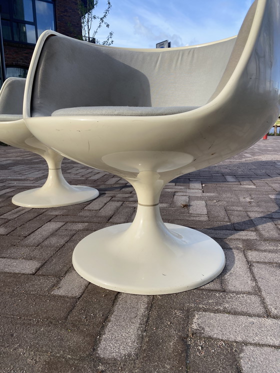 Image 1 of 2x Sedie Eero Aarnio Cognac originali e intatte con patina