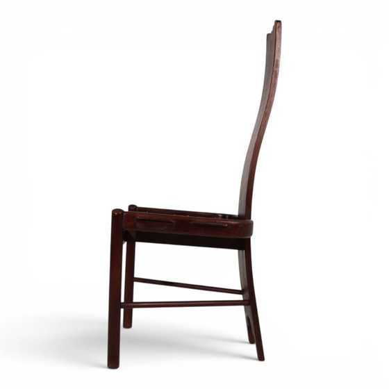 Image 1 of Allmilmö Brutalistischer Eichenstuhl, 1980