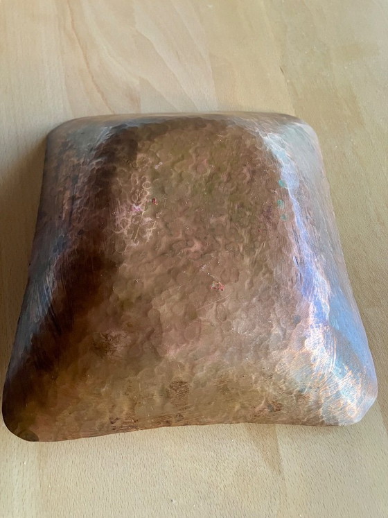 Image 1 of Magnifique bol en cuivre émaillé