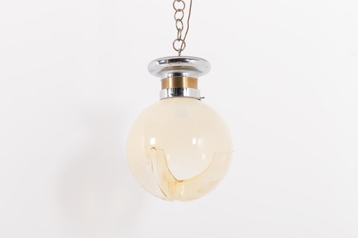 Lampada a sospensione moderna italiana in vetro di Murano, anni '70