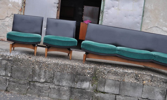 Mid-Century Danish Sofa and Armchairs, 1960s, Set of 4 – Lounge sets, Mid Century Modern (photo 6 of 10)