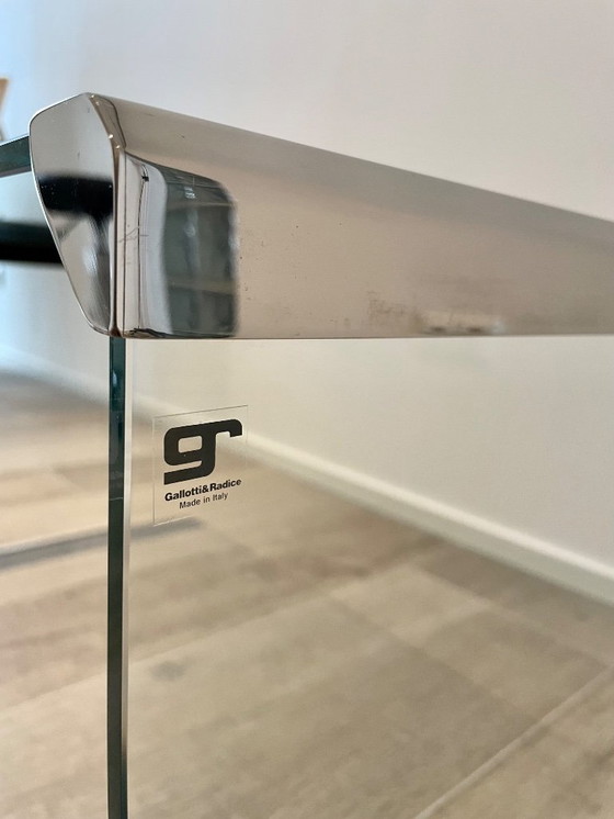 Image 1 of Table basse en verre Gallotti & Radice L80 x P40 x H42,5 cm
