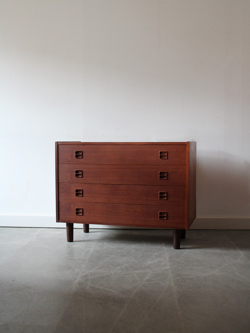 Vintage Danish teak chest of drawers