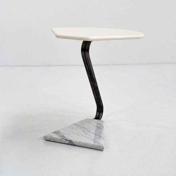 Image 1 of La Palma Side Table with Marble Base, 1980s