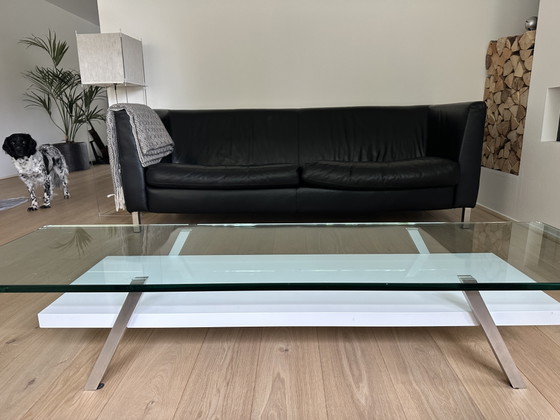 Designtisch Van Beek Modell B1 – Couchtische, Aluminium, Glass (photo 6 of 7)