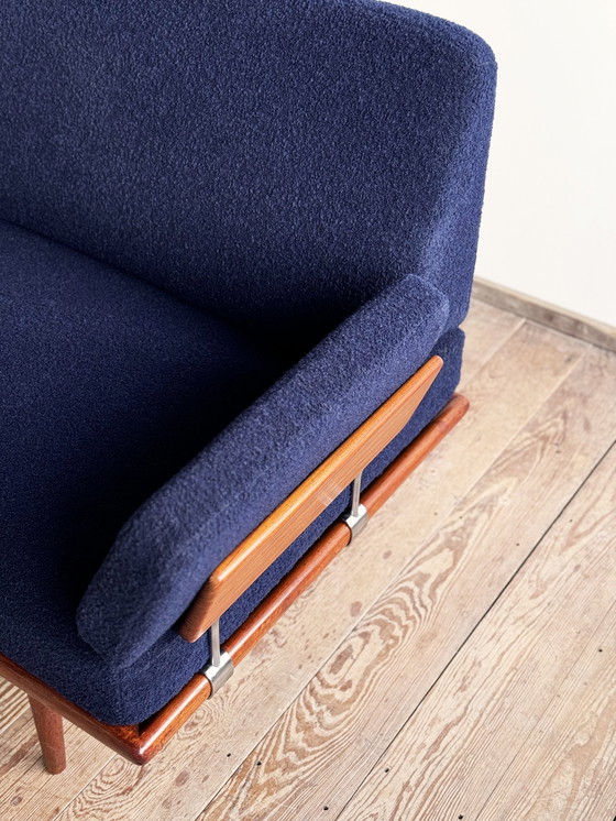 Image 1 of Mid-Century Danish Daybed Minerva Series with Armrests by Peter Hvidt and Orla Mølgaard Nielsen for France & Son, 1960s