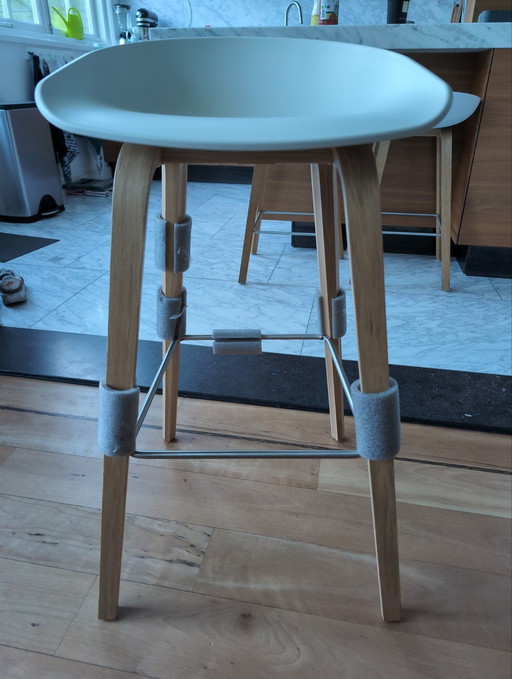 HAY AAS32 Barstool 75 cm Oak Melange Cream