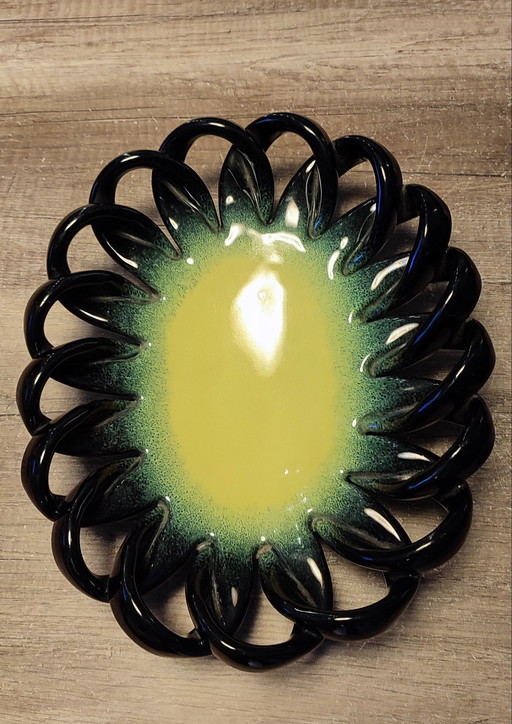 Frutero de cerámica retorcida Ceramidi (talleres de Vallauris)