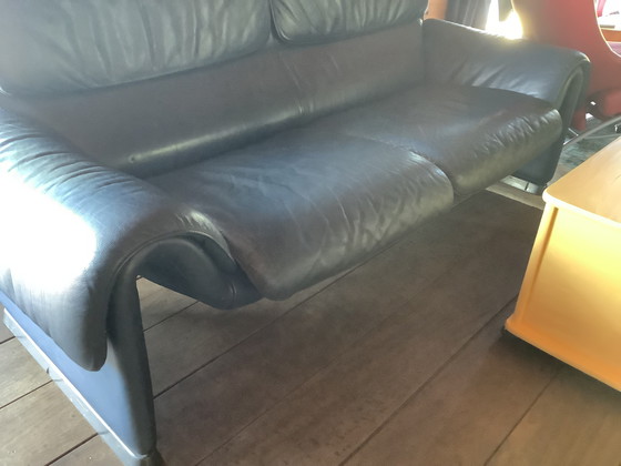 Image 1 of De sede ds2011, blue148 long, seat 45, depth 60 and back 86 cm high.