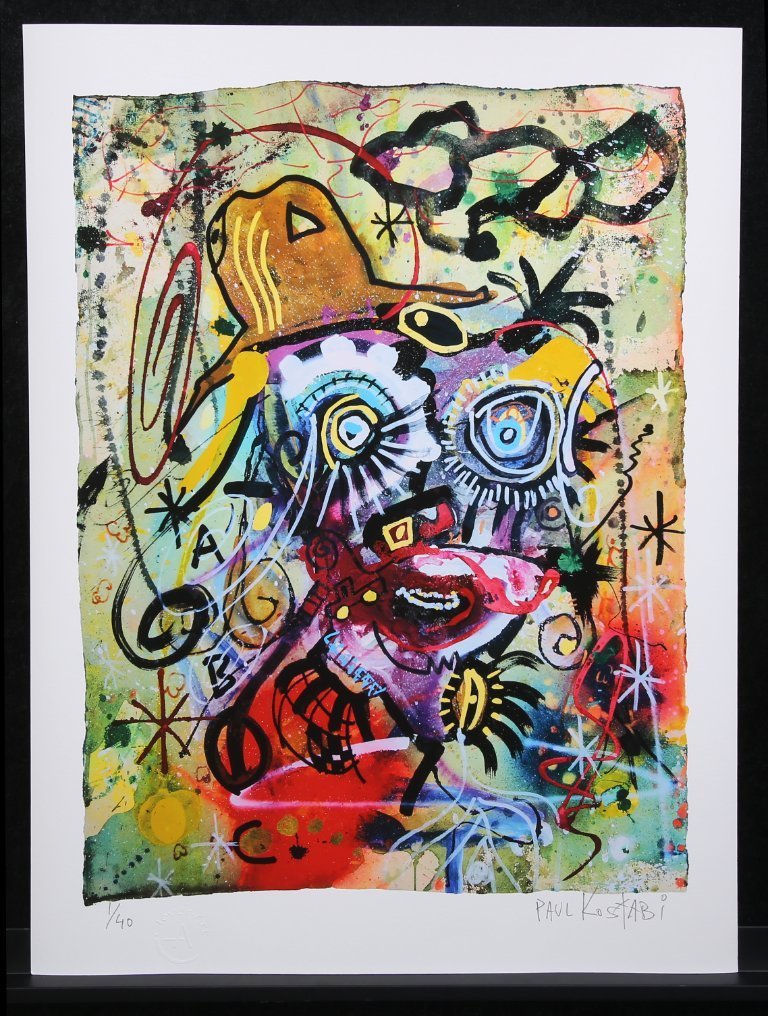 Kostabi, Paul - Legend in the Midst - NOUVELLE EDITION - Giclée - signé à la main