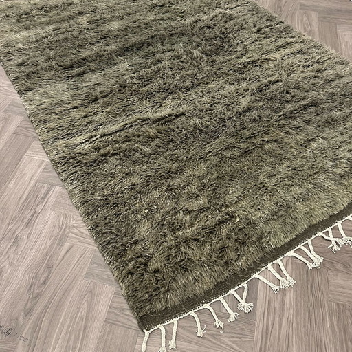 Rinker Tapis Afghano vert forêt 170x230cm