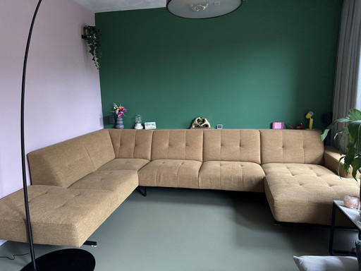 Montel Traffic hoekbank en mosterdgeel goud 