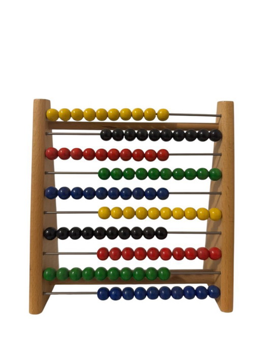Vintage wooden abacus from the 1980s