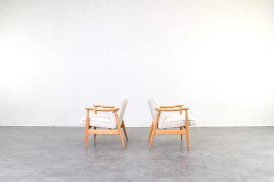 Image 1 of Fauteuils lounge style Mid-Century par J. Kędziorek, années 1960, lot de 2