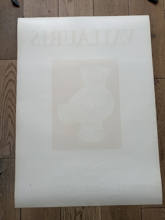 Image 1 of Picasso Original Poster 1970 Vallauris Ceramics Czwiliktzer 375 Poster Plakat