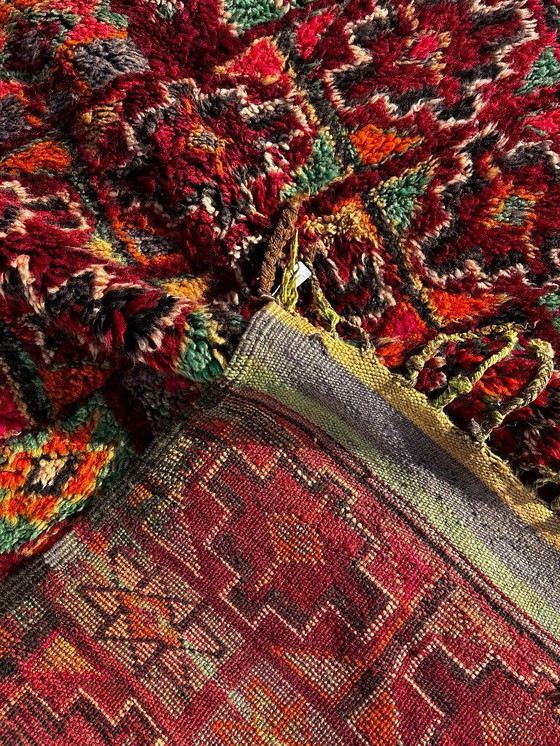 Image 1 of Vintage Moroccan Boujad Rug 200 x 340 cm – Handwoven Wool Berber Area Rug from the 1970s