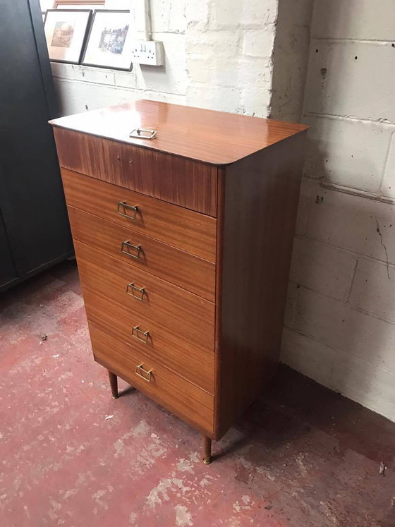 Mid-Century Teak Chest of Drawers from Austinsuite, 1960s, Mid Century Modern (photo 4 of 6)