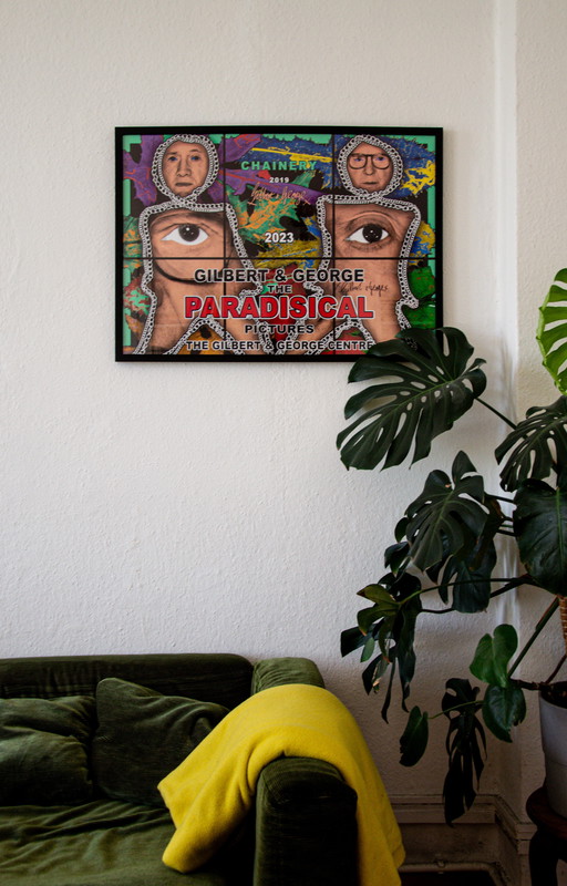 Gilbert & George Signed Poster / The Paradisical Pictures - Chainery / 59.4 x 84.1cm 23.4 x 33.1in (A1)