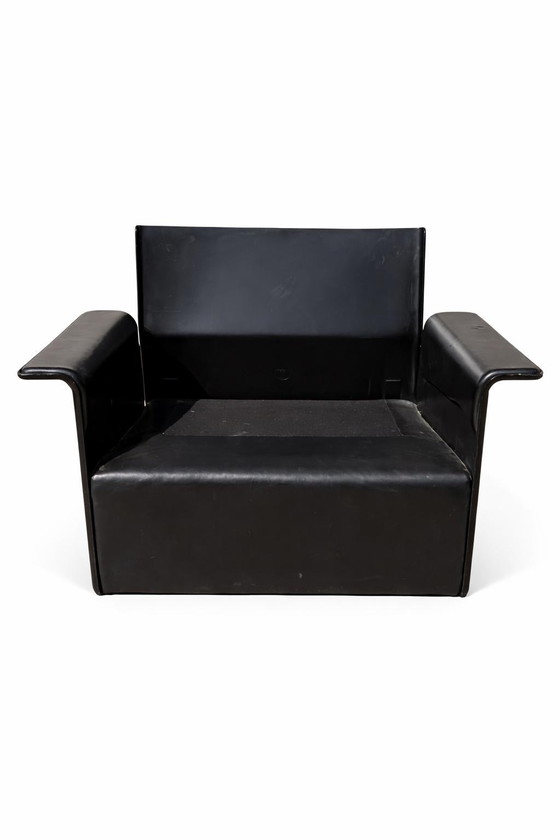 Image 1 of Dieter Rams für Vitsoe 620 Serie Leder Sessel und 2 Sitzer Sofa modular