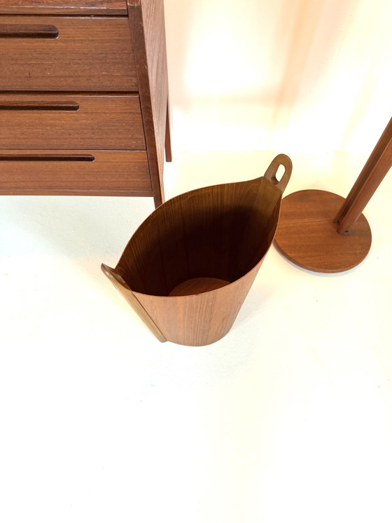 Image 1 of Poubelle vintage en teck, P.S. Heggen '60