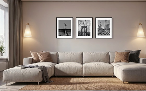 Image 1 of Brooklyn Bridge Set II - Serie di 3 - New York